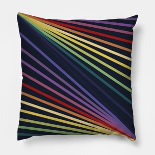 Rainbow Disco Lasers Pillow