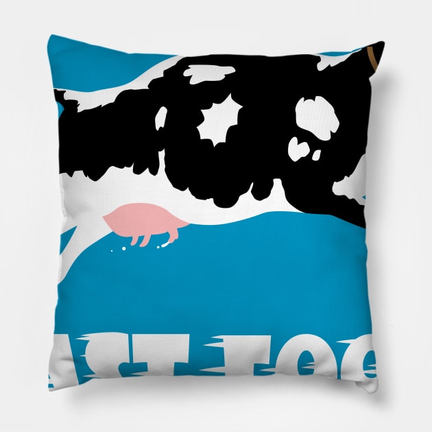 Cow Fast Food Pillow by albertocubatas