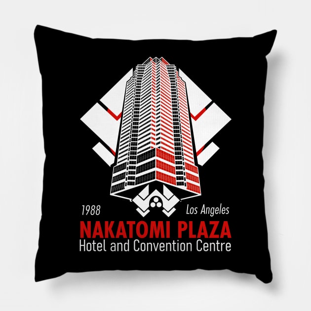 Nakatomi Plaza Hotel and Convention Centre Pillow by Meta Cortex