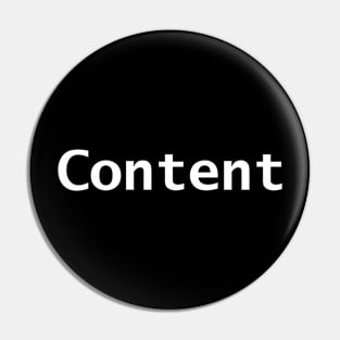 Minimal Typography Content Pin