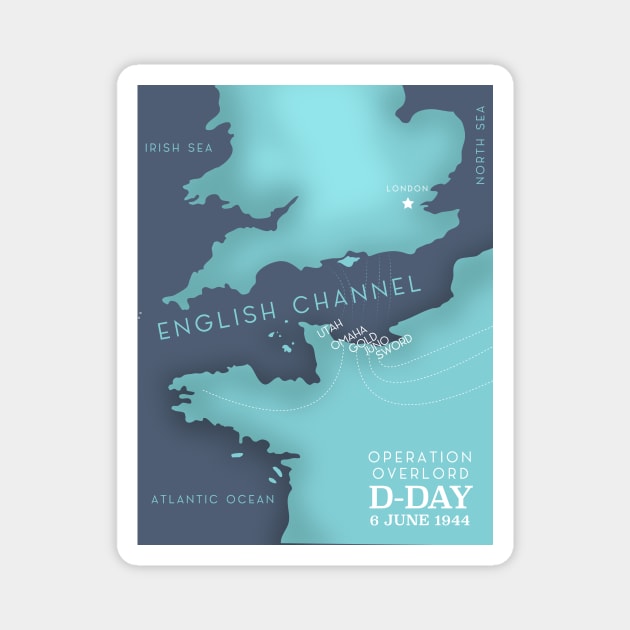 DDay Operation Overlord Map Magnet by nickemporium1