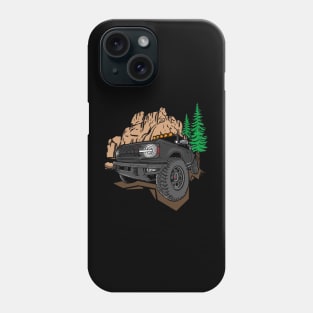 Ford Bronco Design - Black Bronco Phone Case