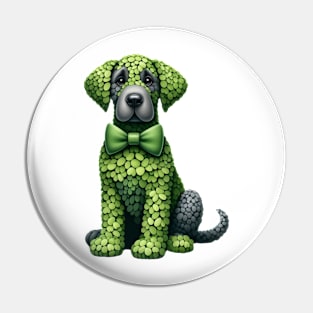 Clover Great Dane Dog St Patricks Day Pin