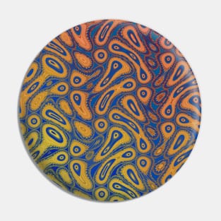 Abstract Psychedelic Fluid Pin