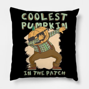 Coolest pumpkin in the patch funny dabbing pumpkin Pillow