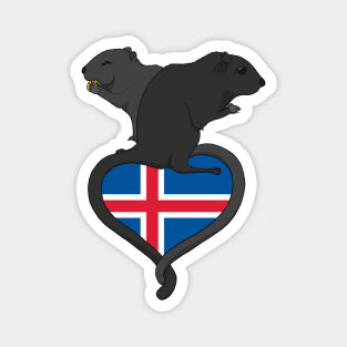 Gerbil Iceland (dark) Magnet