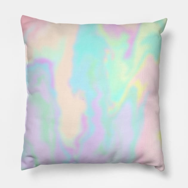 Iridescent Paint Pillow by Trippycollage