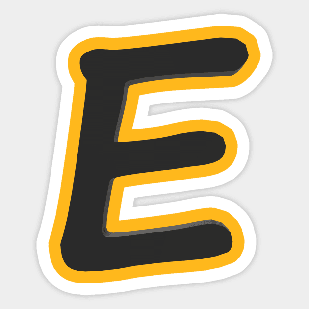 letter e' Sticker