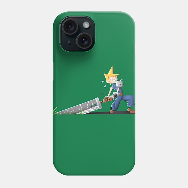 Buster Sword vs. Gravity Phone Case by Marcus Gilroy