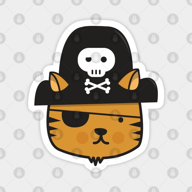 Pirate Cat (Jumpy Icon Series) Magnet by Jumpy