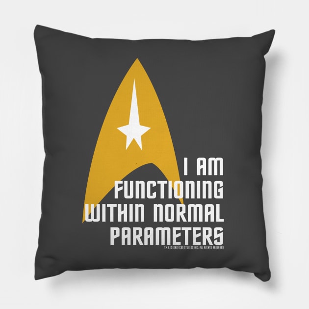 Star Trek - Normal Parameters Pillow by oddmatter