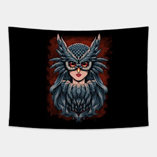 Owl woman Tapestry