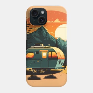 Camping Adventure Sunset, Camping Van Phone Case