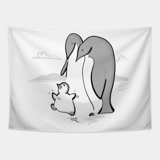 Happy Baby Penguin Tapestry