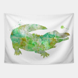 Alligator Watercolor Painting Tapestry