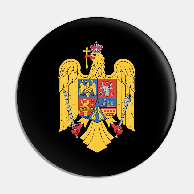 Romania Eagle Coat Of Arms Gift Pin by swissles