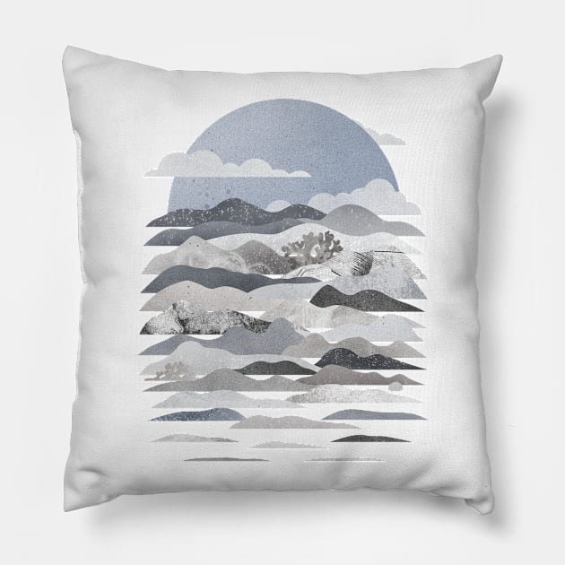 Abstract landscape art Pillow by Natalatrala