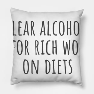 Clear Alcohols Pillow