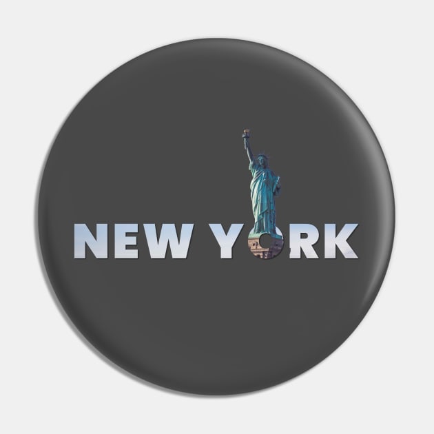 New York - Statue of Liberty Pin by info@dopositive.co.uk