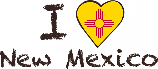 I Love New Mexico Kids T-Shirt by JellyFish92