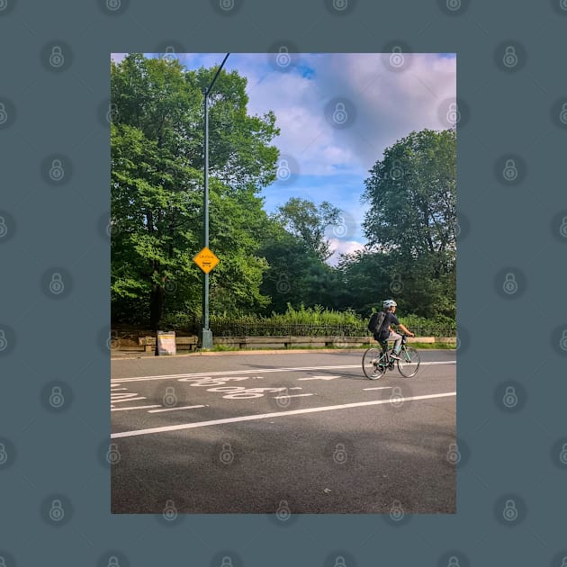 Central Park Summer Biker Manhattan NYC by eleonoraingrid