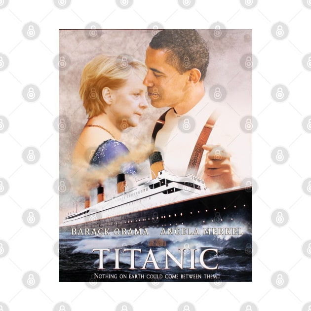 Obama and Merkel in Titanic by luigitarini