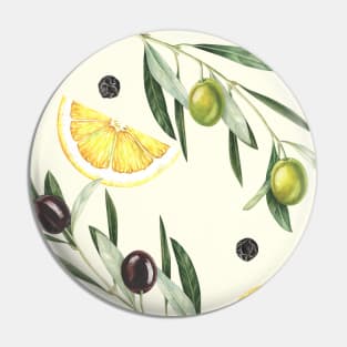 Olives pattern texture Pin