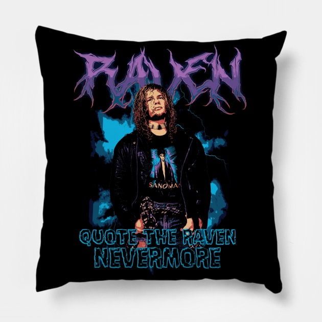 Raven Pillow by WithinSanityClothing