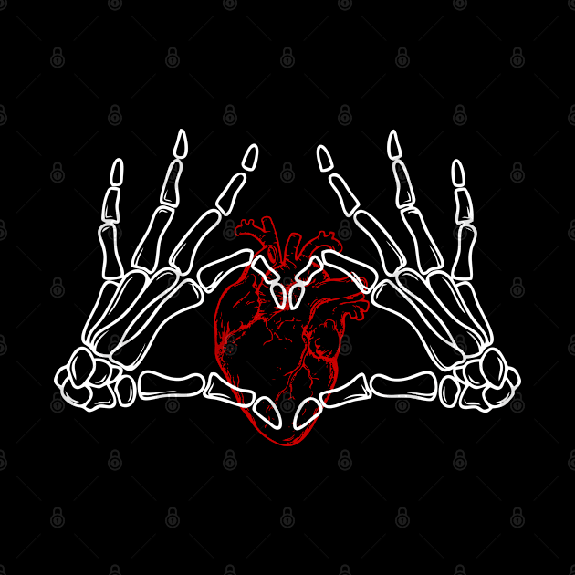 heart skull by Mad77store