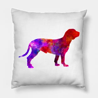 Spanish Hound in watercolor Pillow