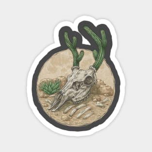 Deer Cactus Magnet