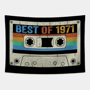 Best Of 1971 53rd Birthday Gifts Cassette Tape Vintage Tapestry