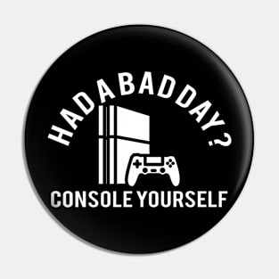 Had A Bad Day? Console Yourself Funny Typography Design With A Videogame Console Pin