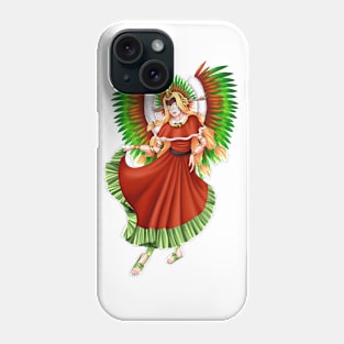 Christmas Quetzalcoatl Dress Rudes Mask Phone Case
