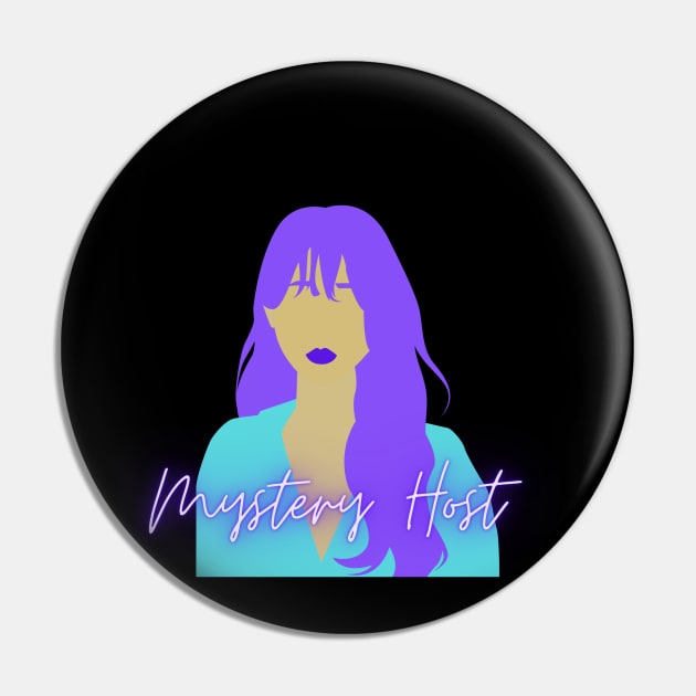 Mystery Host Pin by Quips and Dips Podcast