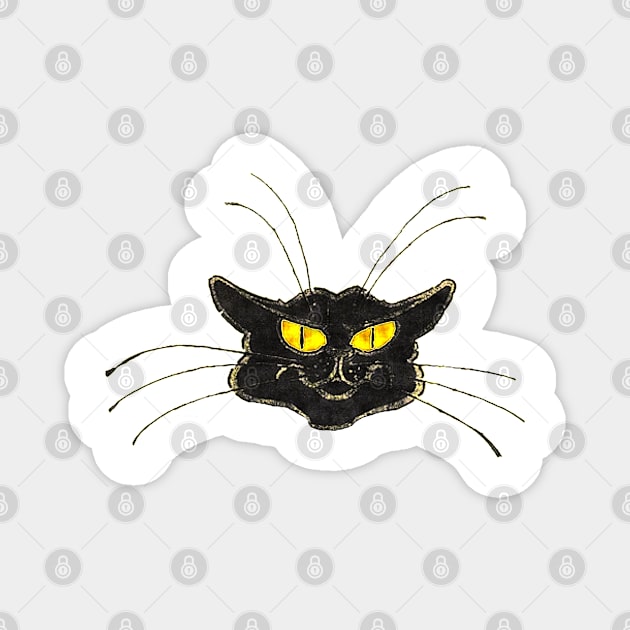 Long Whiskers Cat Magnet by CANJ72