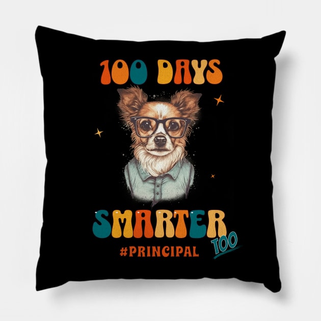 100 days smarter - principal Pillow by Ingridpd