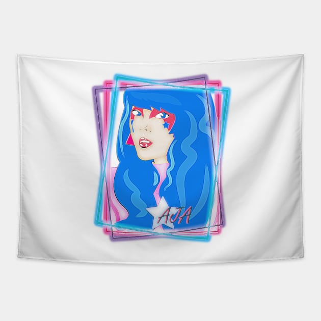 Aja Neon Paint Tapestry by G9Design