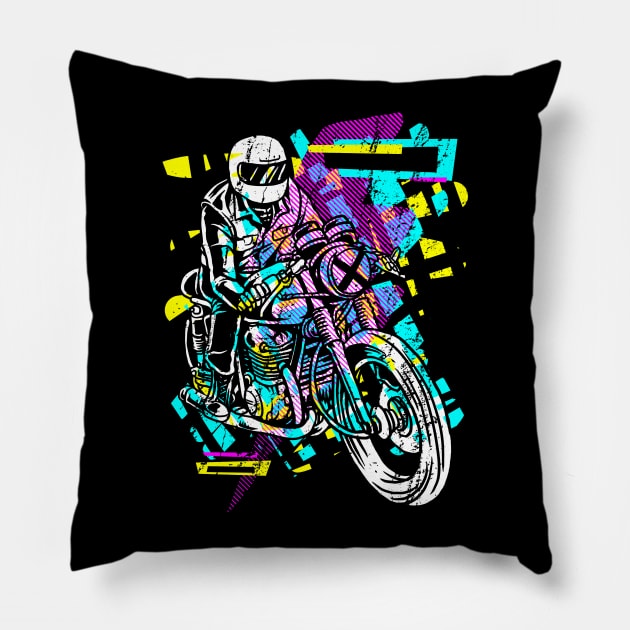 Pop Rider Pillow by quilimo