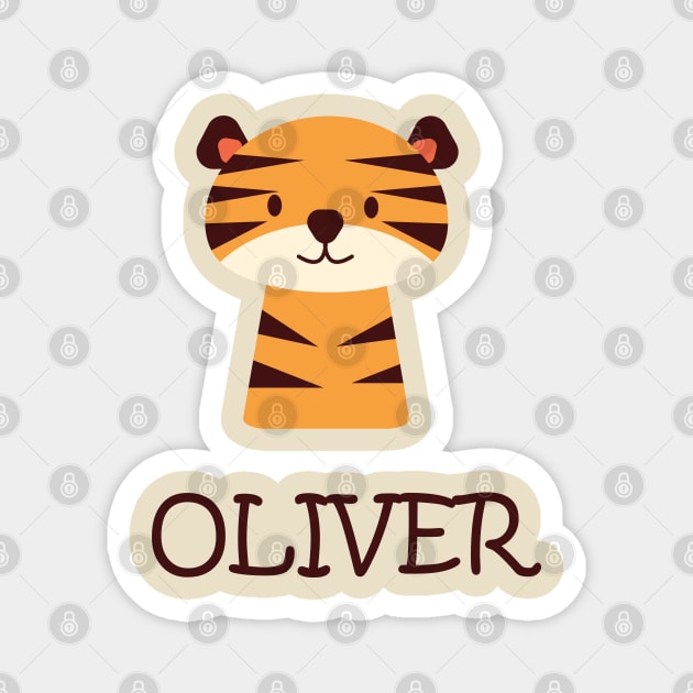 Oliver stickers Magnet by IDesign23