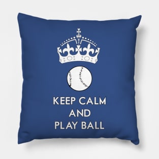 Keep Calm, Play Ball Pillow