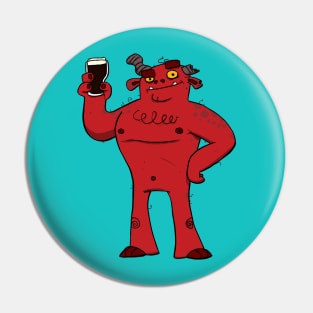 Stout Beer Monster Pin