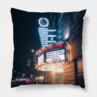 Second City Marquee Chicago Pillow