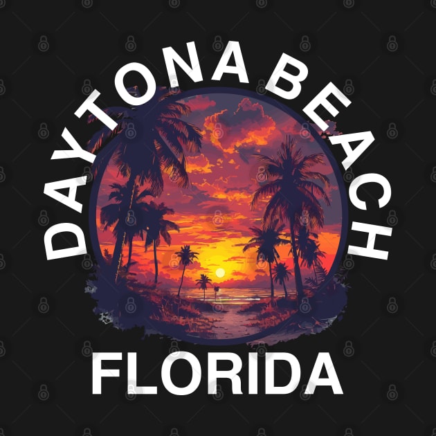 Daytona Beach - Florida (with White Lettering) by VelvetRoom