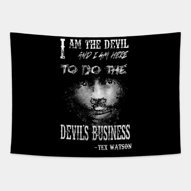 Here to do the Devil’s Business Tapestry by Thrush