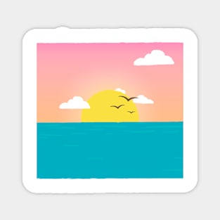 Sun and Beach Magnet