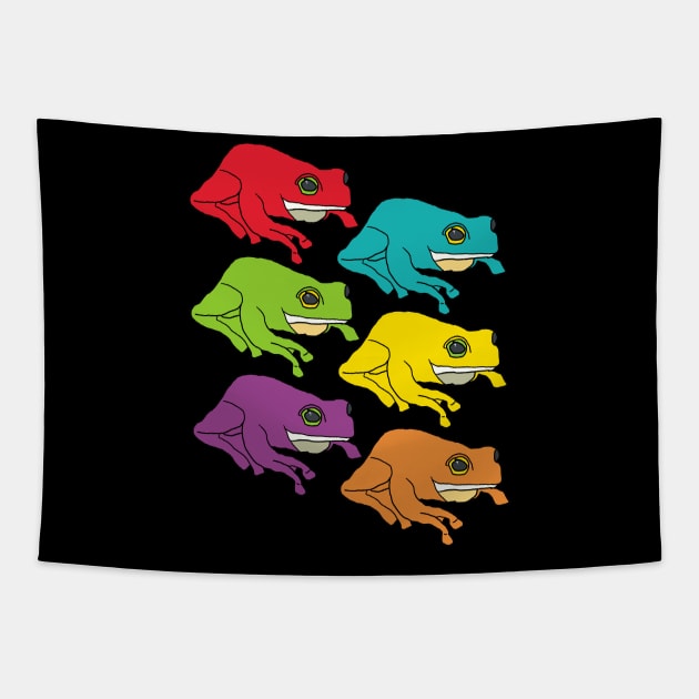 Frogs Tapestry by Mark Ewbie