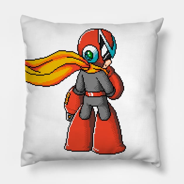 Pixelart Protoman Pillow by maverickmichi