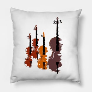 violins illustration Pillow