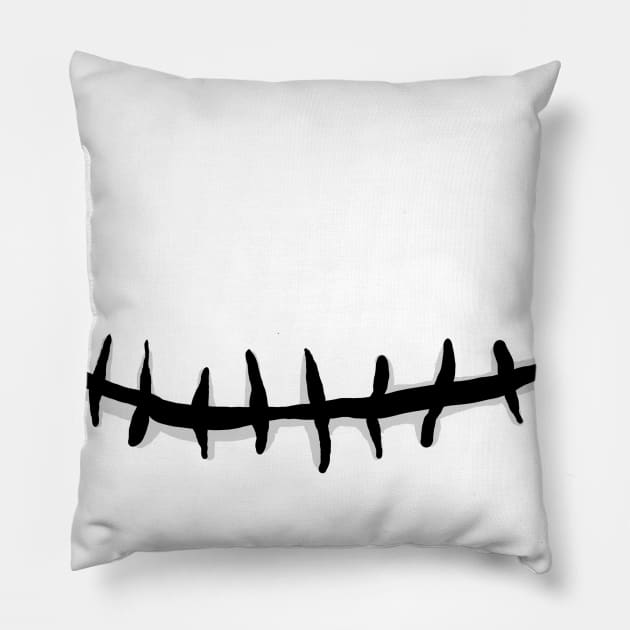 Skeleton Mask Pillow by kg07_shirts